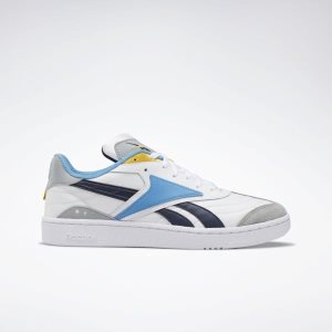 Reebok Club C RC 1.0 Turnschuhe Damen - Weiß/Navy - DE 981-QZA